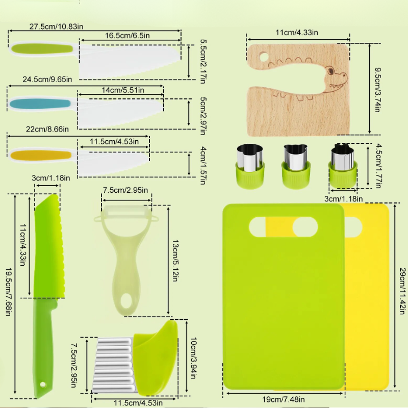 MiniChef® Kid-Friendly Cooking Toolset